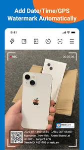 RealCam - Timestamp&GPS Camera screenshot 0