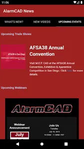 AlarmCAD News screenshot 2