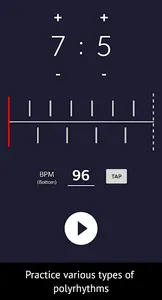 Polyrhythm - Rhythm Trainer screenshot 1