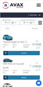 Avax Car Rentals screenshot 1