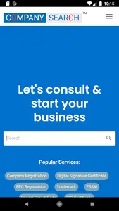 Company Search screenshot 1