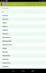 English Afrikaans Dictionary screenshot 6