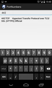 Port numbers screenshot 7
