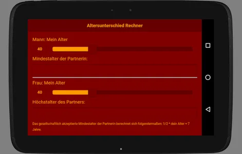Altersunterschied-Rechner screenshot 1