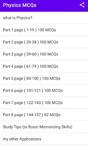 Physics MCQs offline screenshot 2