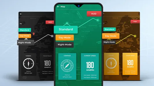 GPS Compass & HUD Speedometer screenshot 20