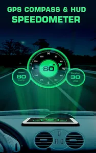 GPS Compass & HUD Speedometer screenshot 7