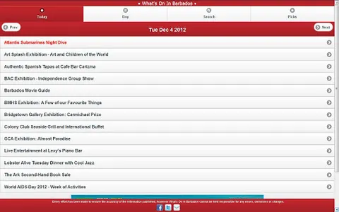What's On In Barbados screenshot 0