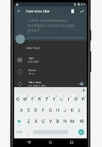 Hatırlatıcı screenshot 1