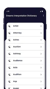 Dreams Dictionary screenshot 1