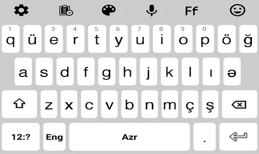 Azerbaijani Language Keyboard screenshot 1