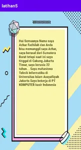 Azhar - Latihan 5 screenshot 1
