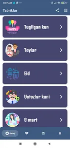 Tabriklar va Sherlar screenshot 0