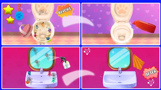 Baby Panda House Cleaning Game screenshot 4