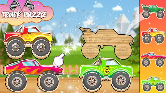 Build Monster Truck Kids Game screenshot 2