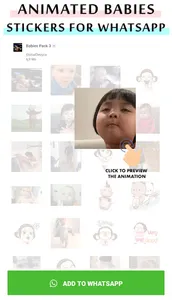 Animated baby WhastApp sticker screenshot 2