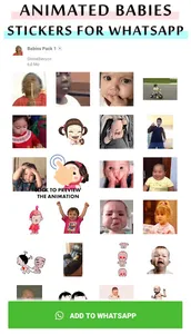 Animated baby WhastApp sticker screenshot 4