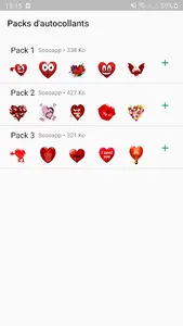 Heart Stickers WAStickerApps screenshot 0