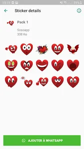 Heart Stickers WAStickerApps screenshot 1