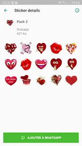 Heart Stickers WAStickerApps screenshot 2