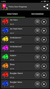 Police Siren Ringtones screenshot 1