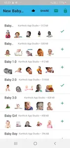 Baby Stickers Memes with text screenshot 0