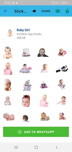 Baby Stickers Memes with text screenshot 1
