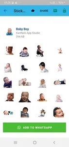 Baby Stickers Memes with text screenshot 2