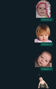Baby Stickers Memes with text screenshot 6