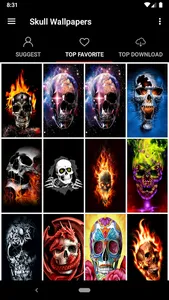 Skull Wallpapers Offline screenshot 0