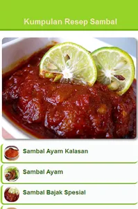 Kumpulan Resep Sambal screenshot 0