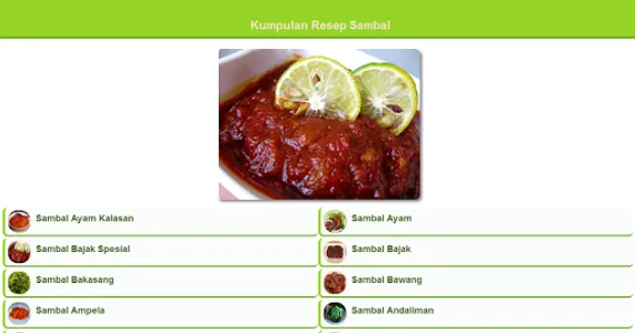 Kumpulan Resep Sambal screenshot 2