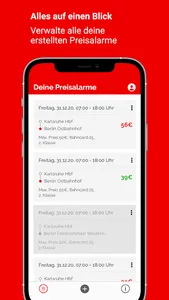 Bahn Preisalarm screenshot 1