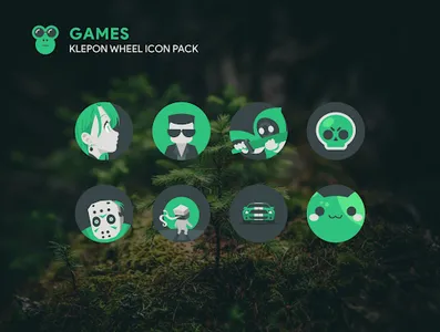 Klepon Wheel: Dark Icon Pack screenshot 1