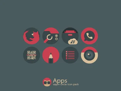 Sagon Circle: Dark Icon Pack screenshot 10