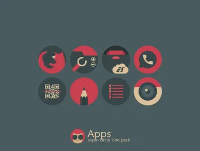 Sagon Circle: Dark Icon Pack screenshot 2