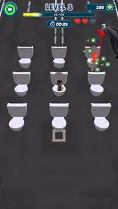 Toilet Monster Head War Game screenshot 1