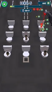 Toilet Monster Head War Game screenshot 10