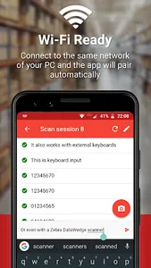 Barcode to PC: Wi-Fi scanner screenshot 1
