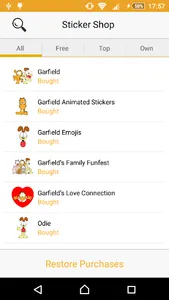 Garfield StickerTap screenshot 3