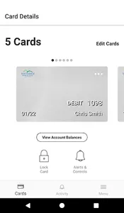 Bar Harbor Card Controls screenshot 1