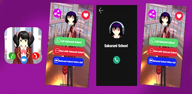 Sakurani Fake Call and video screenshot 4