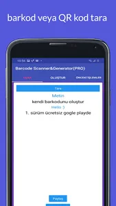 BARKOD OLUŞTURUCU&QR KOD OKUYU screenshot 7
