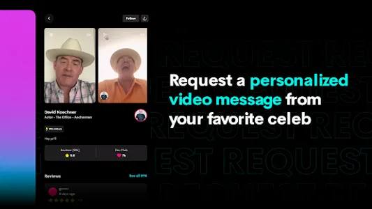 Cameo - Personal celeb videos screenshot 8