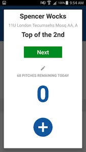 Baseball Ontario Pitch Count screenshot 3