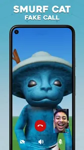 Smurf Cat Mushroom Video Call screenshot 1