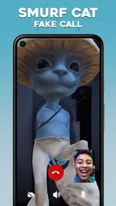Smurf Cat Mushroom Video Call screenshot 3
