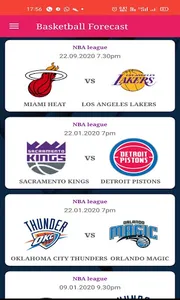 Basketball Forecast prediction screenshot 0