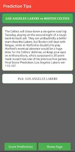 Basketball Forecast prediction screenshot 6