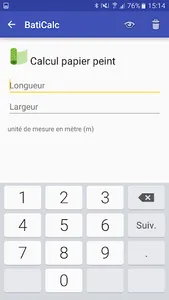 Calculs pour travaux screenshot 4